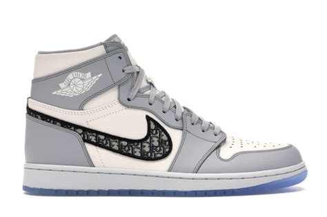 grey jordans dior|jordan 1 high Dior stockx.